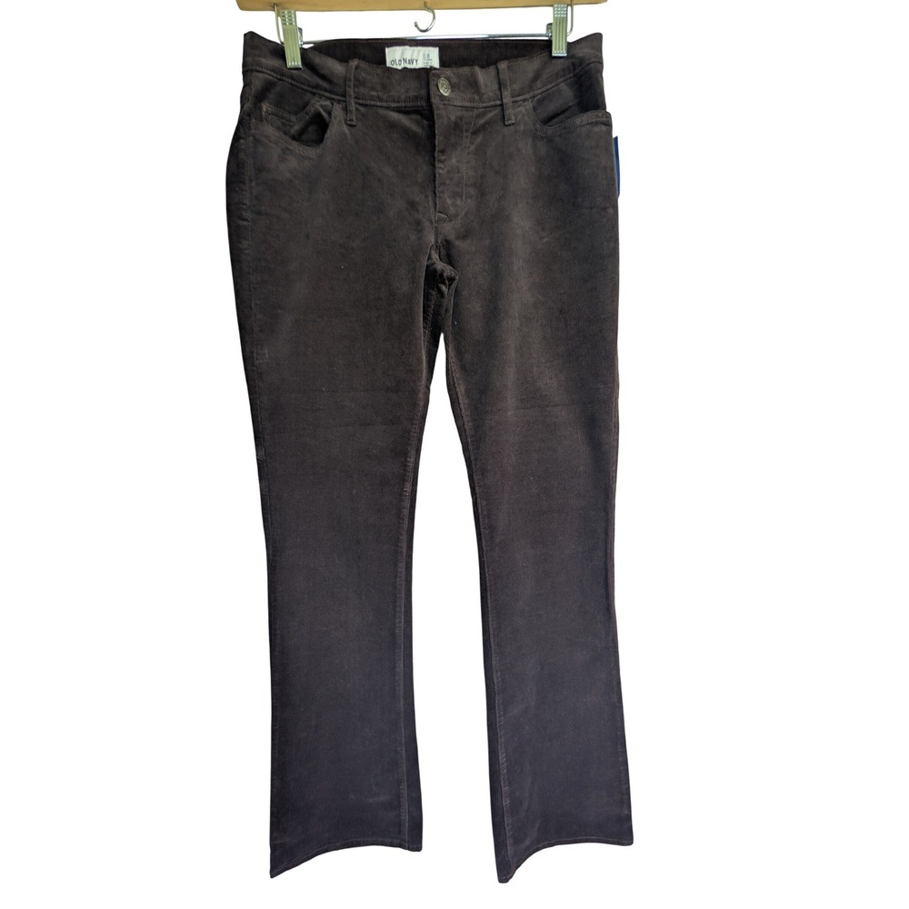 Old Navy Bootcut Corduroy Pants NWT Womens 8 Long Boombox Brown Y2K cabincore